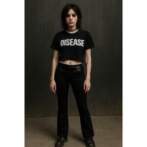 Vintage‎ Y2K 579 low rise flare pants black 00